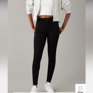 American Eagle Black Hi-Rise Jegging